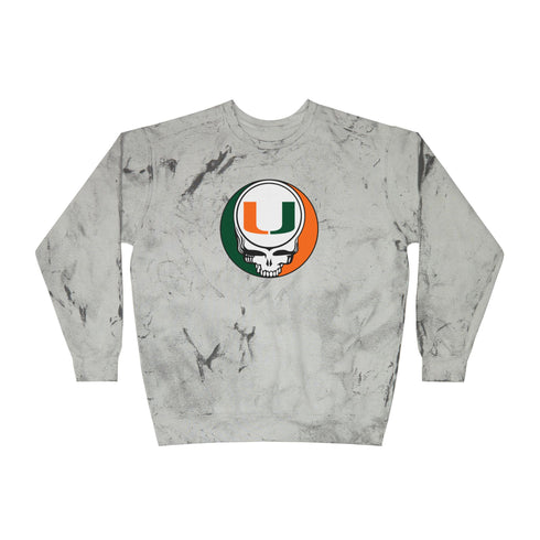 University of Miami Stealie Tie-Dye Crewneck