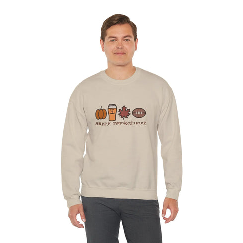 Life is dead. Happy Thanksgiving Unisex Crewneck Sweatshirt