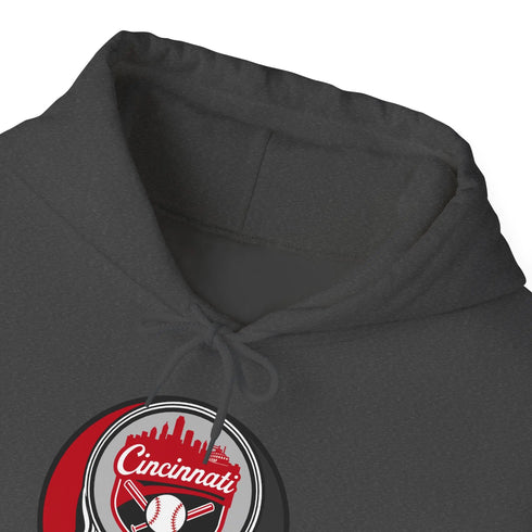 Grateful Dead - Cincinnati Reds Grateful Dead Unisex Heavy Blend Hoodie - Hooded Sweatshirt - StealieShop