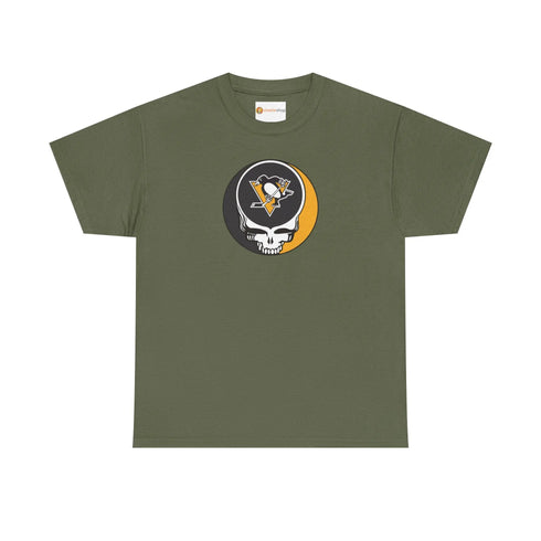Grateful Dead - Pittsburgh Penguins Grateful Dead Steal Your Face T-Shirt - NHL - StealieShop