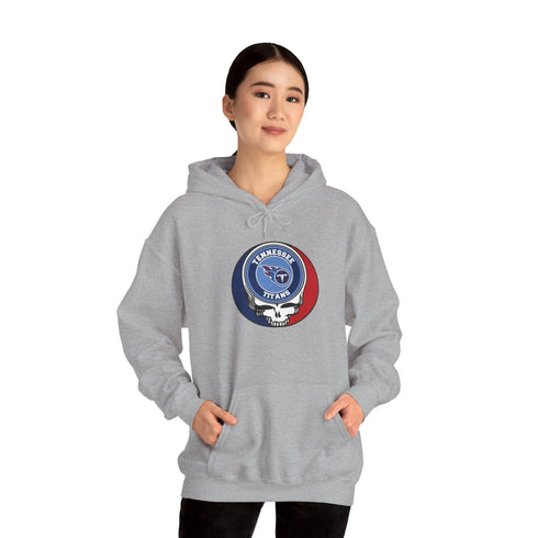 Tennessee Titans Grateful Dead Hooded Sweatshirt - NFL Fan Apparel - StealieShop