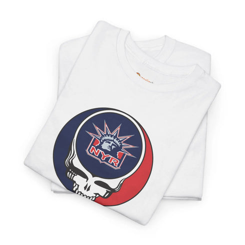 Grateful Dead - New York Rangers Grateful Dead Steal Your Face T-Shirt - NHL - StealieShop