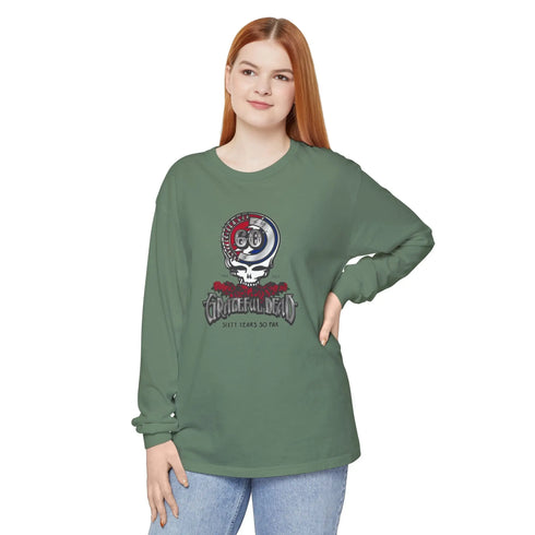 Grateful Dead - Grateful Dead 60th Anniversary Vineyard Collection Garment-dyed Long Sleeve T-Shirt - StealieShop