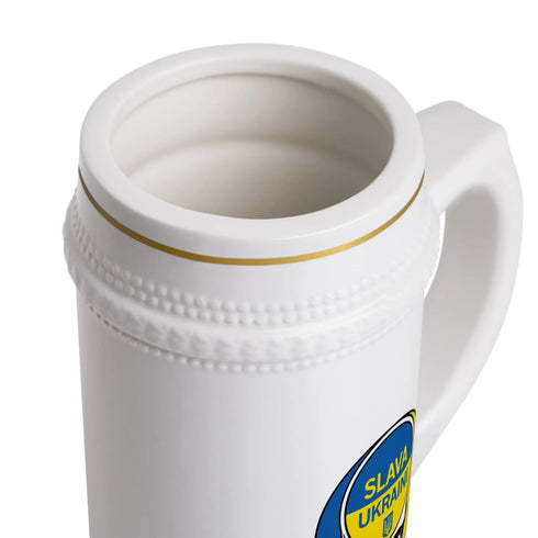 Slava Ukraini Grateful Dead Stealie Beer Stein Mug Printify