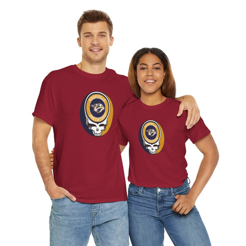 Nashville Predators Grateful Dead Steal Your Face T-Shirt - NHL - StealieShop