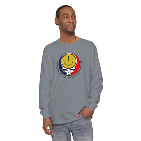 Longmeadow, MA Garment-Dyed Long Sleeve T-Shirt StealieShop