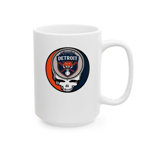 Grateful Dead - Detroit Tigers Stealie Ceramic Mug - MLB - StealieShop