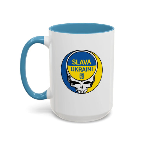 Grateful Dead - Slava Ukraini Grateful Dead Stealie Coffee Mug - StealieShop