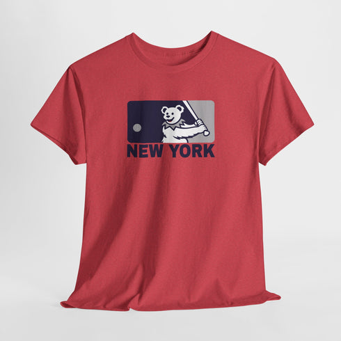 New York Yankees Dancing Bear MLB Logo Unisex Grateful Dead T-Shirt