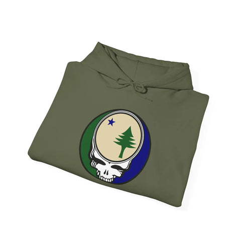 Grateful Dead - Maine Unofficial State Flag Stealie Unisex Heavy Blend Hoodie - StealieShop