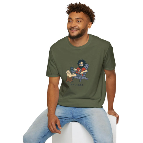 Grateful Dead - Chillin' Jerry - Life is dead. Grateful Dead T-Shirt - StealieShop