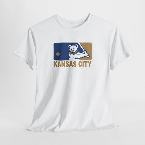 Kansas City Royals Dancing Bear MLB Logo Unisex Grateful Dead T-Shirt