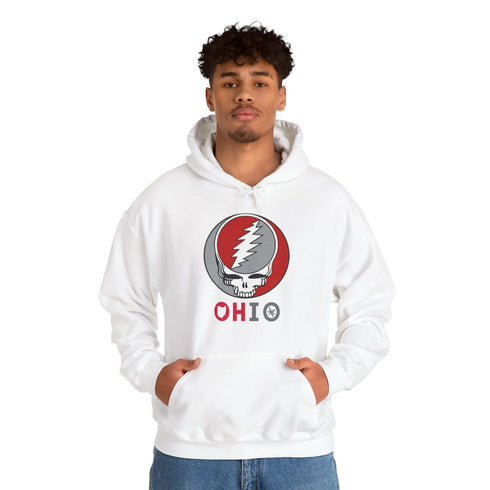 Grateful Dead - Ohio State Grateful Dead Unisex Heavy Blend Hoodie - Hooded Sweatshirt - OSU - StealieShop