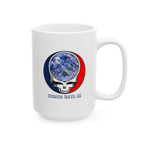 Crested Butte Trail Map Stealie 15oz Ceramic Mug