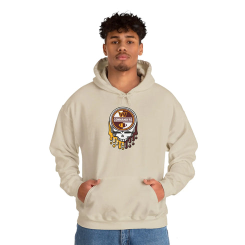 Washington Commanders Grateful Dead Hooded Sweatshirt StealieShop