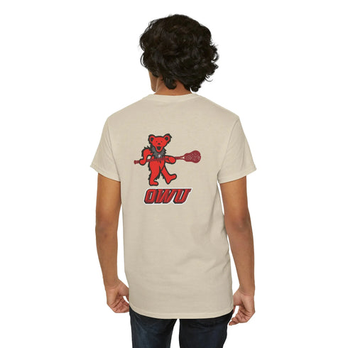 Grateful Dead - Ohio Wesleyan Lacrosse Stealie Two-Sided Grateful Dead T-Shirt - StealieShop