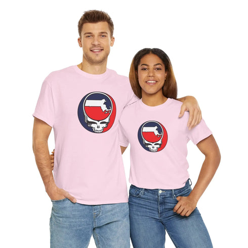 Massachusetts Map Stealie Grateful Dead T-Shirt