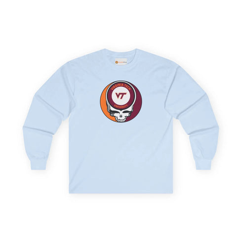 Virginia Tech Grateful Dead Long Sleeve Tee StealieShop
