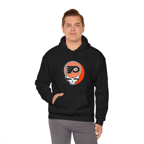 Philadelphia Flyers Grateful Dead Unisex Heavy Blend Hoodie StealieShop