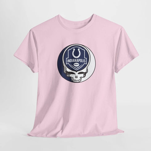 Grateful Dead - Indianapolis Colts Stealie Grateful Dead Steal Your Face T-Shirt - NFL - StealieShop