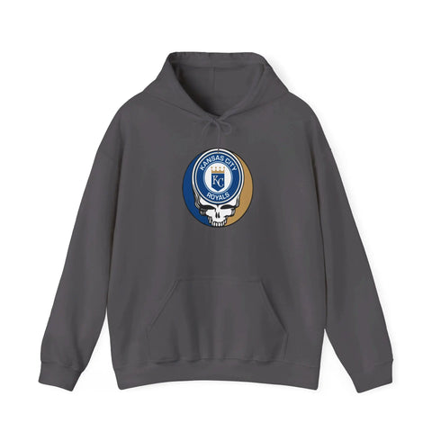 Kansas City Royals Grateful Dead Unisex Heavy Blend Hoodie - Hooded Sweatshirt - StealieShop