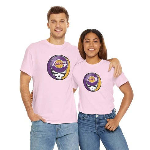 Grateful Dead - Los Angeles Lakers Grateful Dead Steal Your Face T-Shirt - NBA - StealieShop