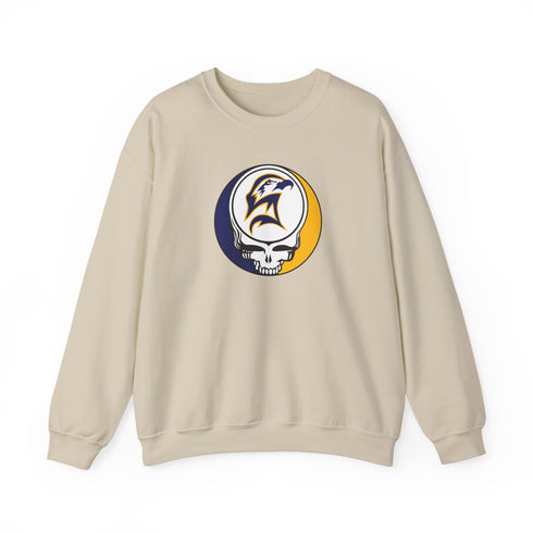 Custom Seahawk Stealie Crewneck Sweatshirt