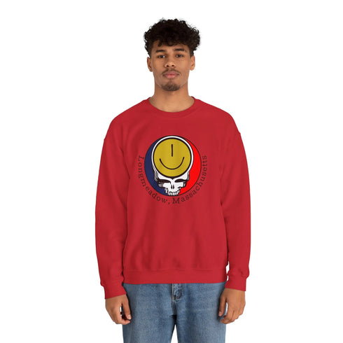 Longmeadow, MA Grateful Dead Stealie Crewneck Sweatshirt StealieShop