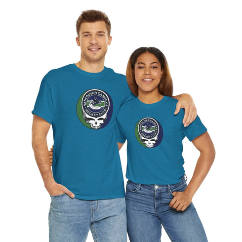 Vancouver Canucks Grateful Dead Steal Your Face T-Shirt Printify