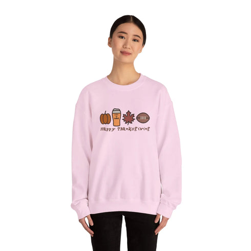 Life is dead. Happy Thanksgiving Unisex Crewneck Sweatshirt