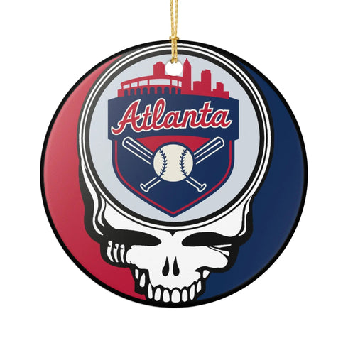 Grateful Dead - Atlanta Baseball Baseball Stealie Christmas Ornament - StealieShop