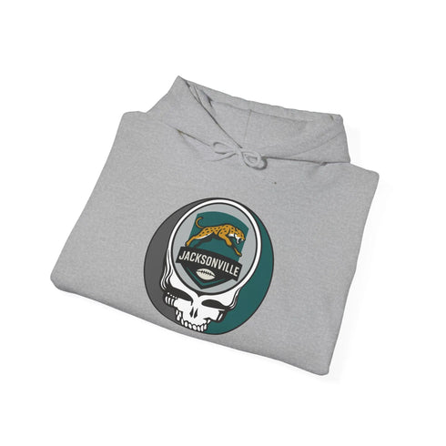 Grateful Dead - Jacksonville Jaguars Stealie Grateful Dead Hooded Sweatshirt - NFL - StealieShop