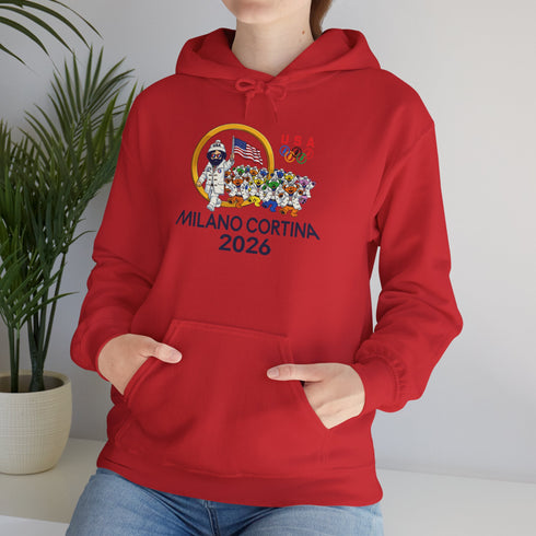 Opening Ceremony" Jerry and The Bears 2026 Milano Cortina Olympics Unisex Heavy Blend Grateful Dead Hoodie