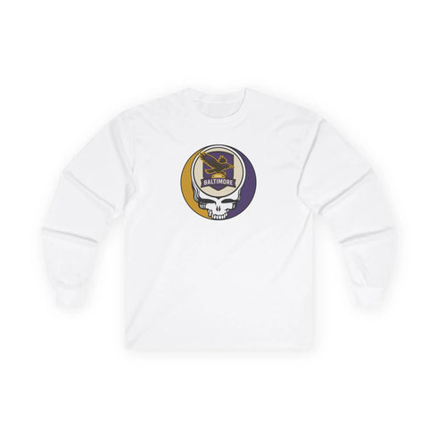 Grateful Dead - Baltimore Ravens Grateful Dead Long Sleeve Tee - NFL - StealieShop