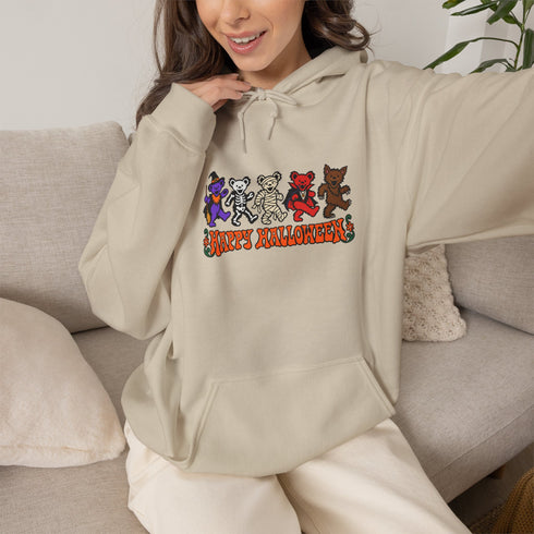 Trick-Or-Treating Bears Premium Unisex Hoodie