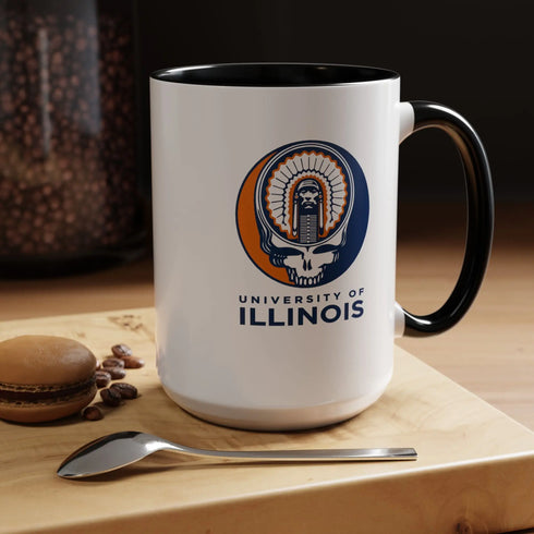 Grateful Dead - Chief Illiniwek Grateful Dead Stealie Coffee Mug - StealieShop