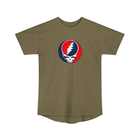 TALL - Classic Grateful Dead Stealie Unisex Long Body Urban Tee - StealieShop