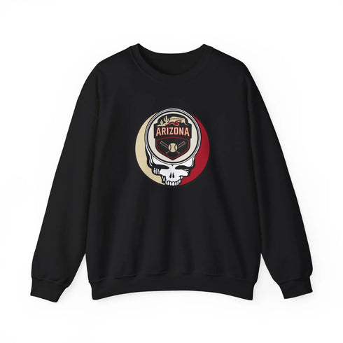 Grateful Dead - Arizona Diamondbacks Stealie Grateful Dead Crewneck Sweatshirt - MLB - StealieShop