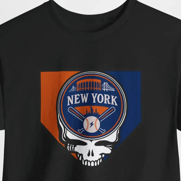 Grateful Dead - Home Run Collection: New York Edition Classic Stealie T-Shirt - MLB - StealieShop
