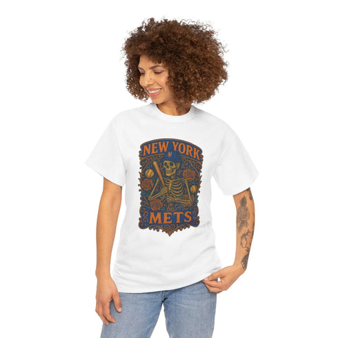 Grateful Dead - New York Mets Retro Poster Art T-shirt - StealieShop