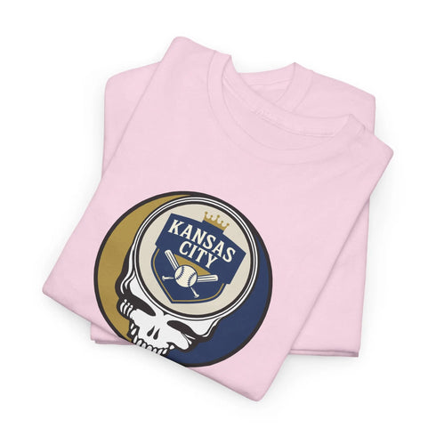 Grateful Dead - The Ballpark Collection: Kansas City Baseball Edition Grateful Dead Steal Your Face T-Shirt - MLB - StealieShop