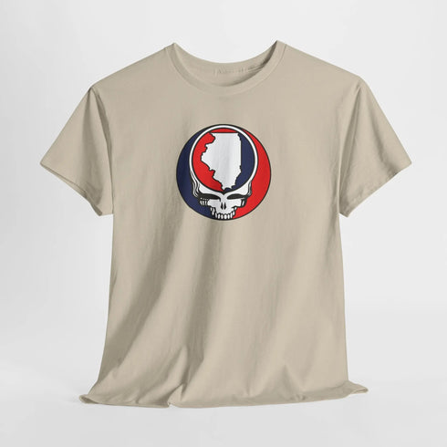 Illinois Map Stealie Grateful Dead T-Shirt