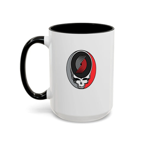 Portland Trailblazers Grateful Dead Stealie Coffee Mug (11oz or 15oz) - NBA - StealieShop