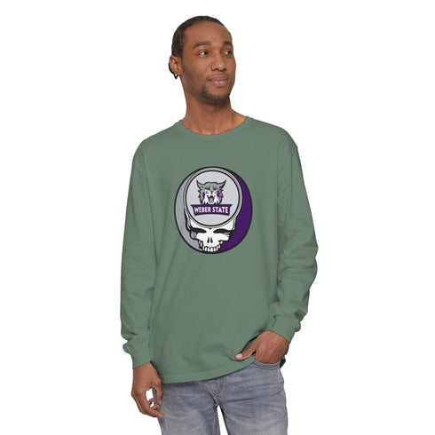 Grateful Dead - Weber State University Garment-Dyed Long Sleeve T-Shirt - StealieShop