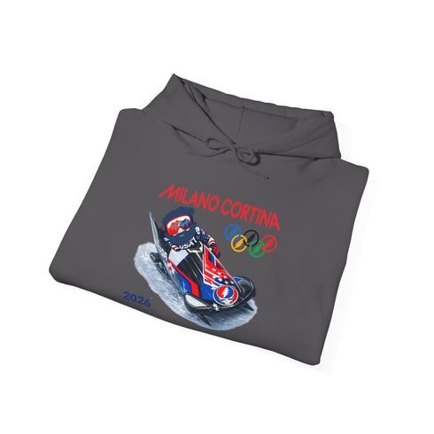"Bobsleddin' Jerry' 2026 Milano Cortina Olympics Unisex Heavy Blend Grateful Dead Hoodie