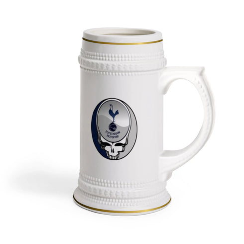 Tottenham Hotspur Grateful Dead Stealie Beer Stein Mug - StealieShop