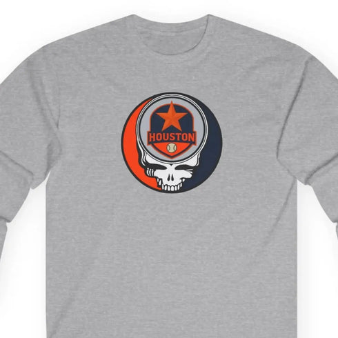 Grateful Dead - Houston Astros Classic Stealie Long Sleeve Tee - MLB - StealieShop
