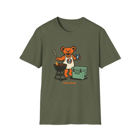 Grateful Dead - Grillin' Bear - Life is dead. Grateful Dead TShirt - StealieShop
