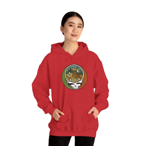 Maine State Stealie Unisex Heavy Blend Hoodie