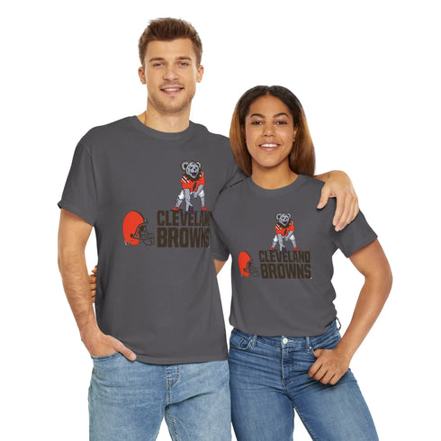 Cleveland Browns Dancing Bear Grateful Dead T-Shirt - NFL - StealieShop